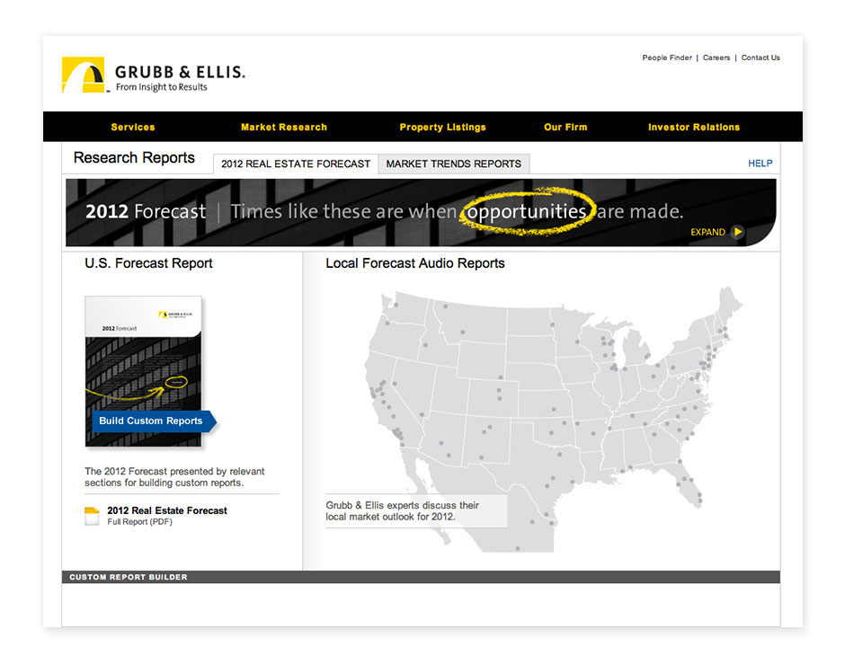 Grubb & Ellis 2012 Forecast Home Page