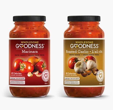 Wholesome Goodness Pasta Sauce Labels